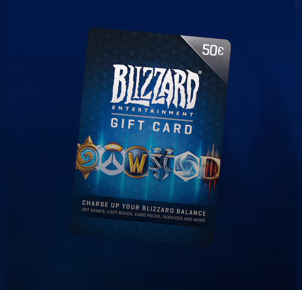 Код пополнения Battle.Net 50 EUR, купить Код пополнения Battle.Net 50 EUR, Blizzard Gift Card 50 EUR